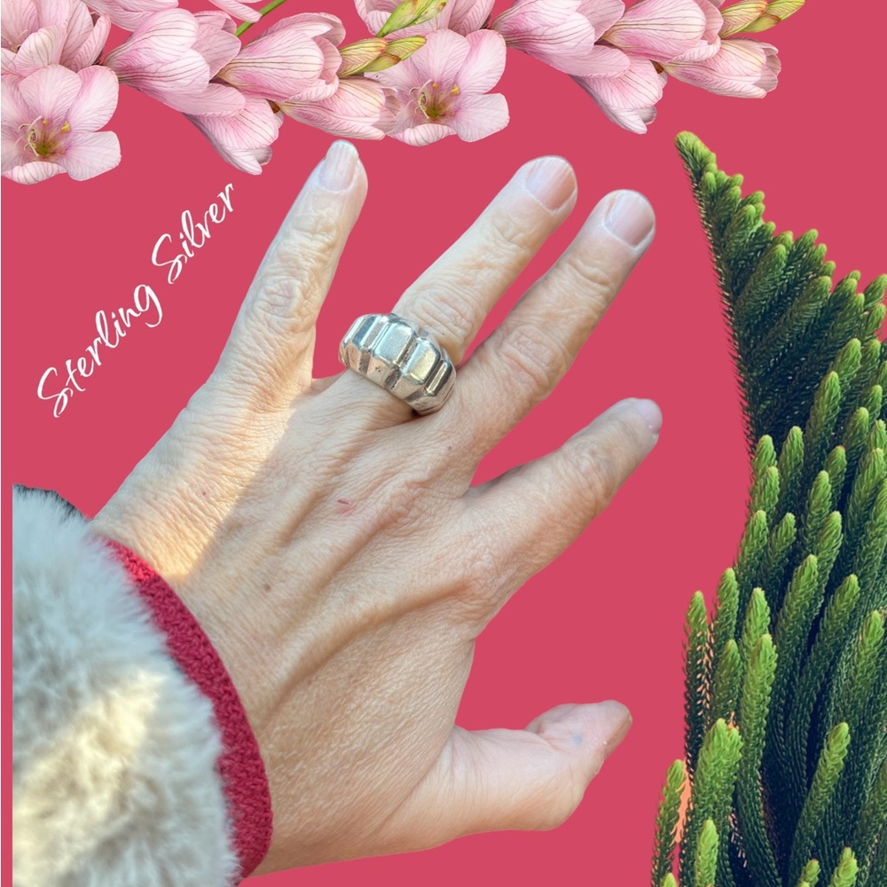 STERLING SILVER 925 CHUNKY RING LARGE